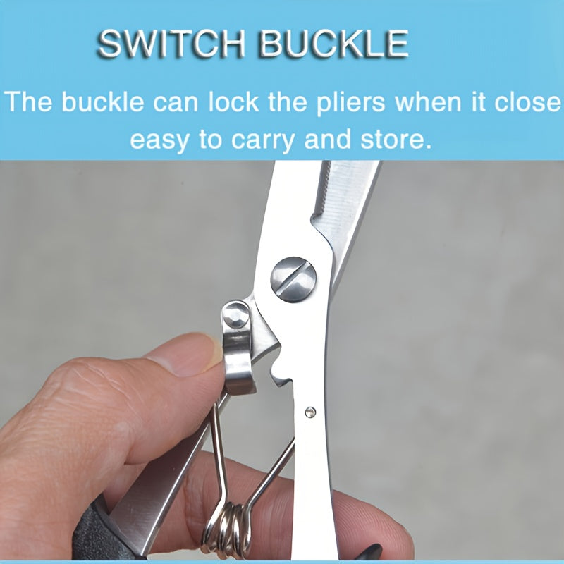 Saltwater Resistant Fishing Pliers with Split Ring Hook Removers, Lanyard & Sheath