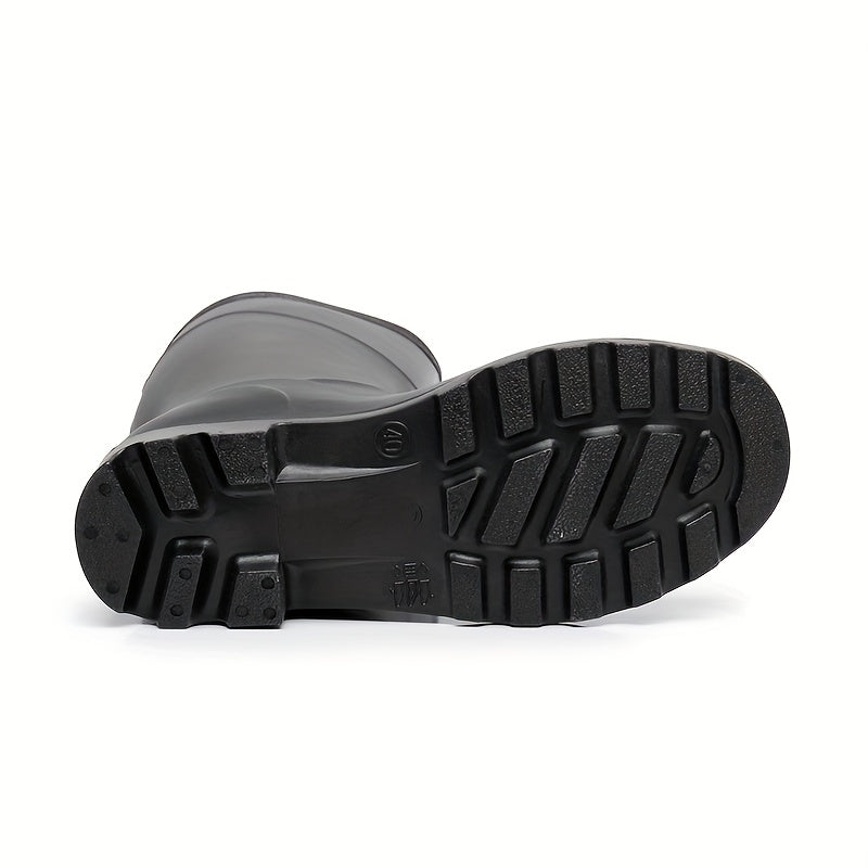 Men's High Top Rain Boots, Wear-resistant Waterproof fishing boots