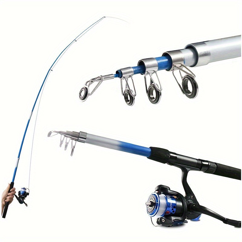 Fishing Pole Combo Set, W/ Rod Spinning Reel