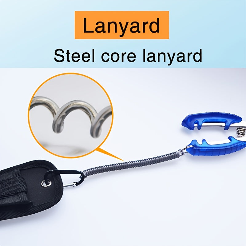 Saltwater Resistant Fishing Pliers with Split Ring Hook Removers, Lanyard & Sheath