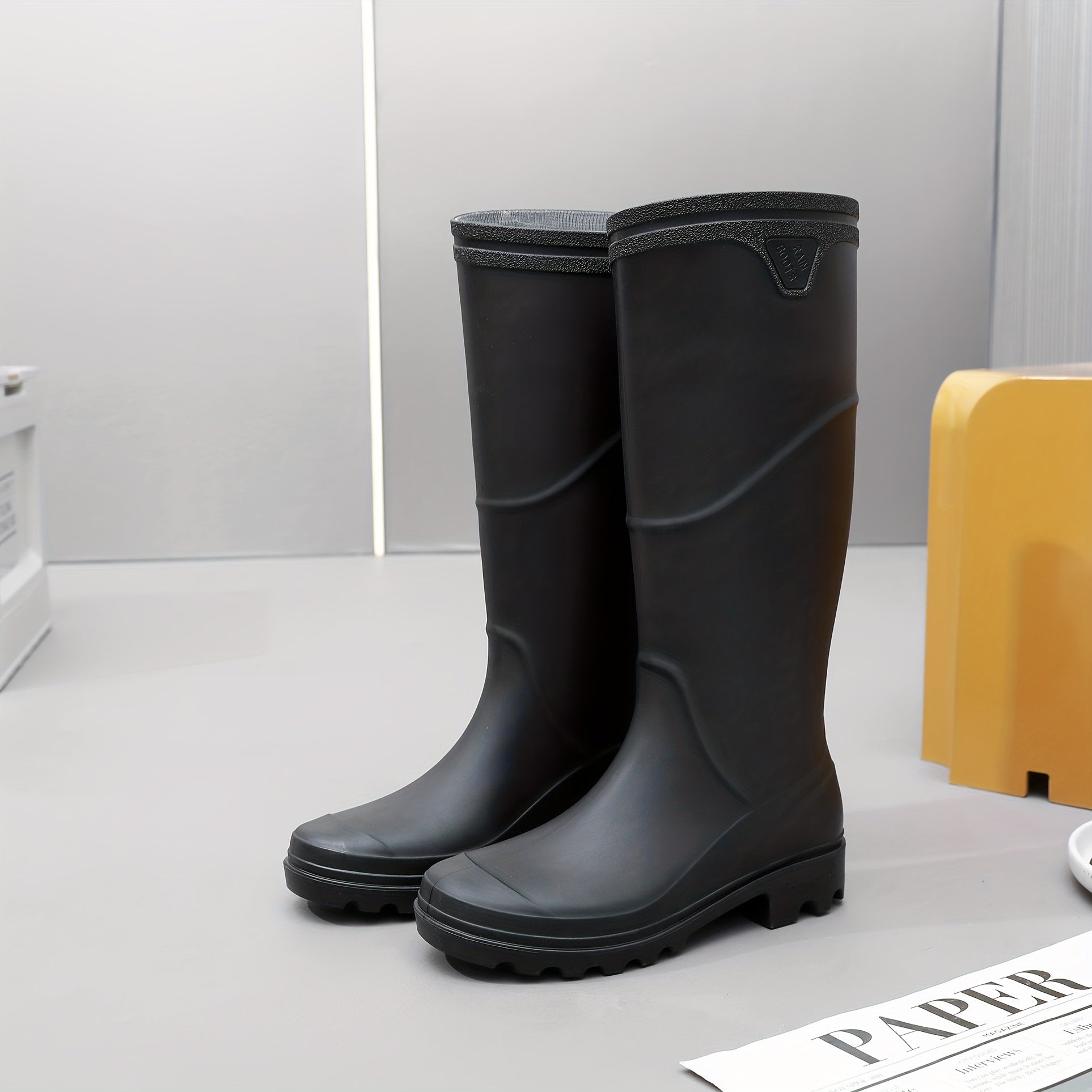 Men's High Top Rain Boots, Wear-resistant Waterproof fishing boots
