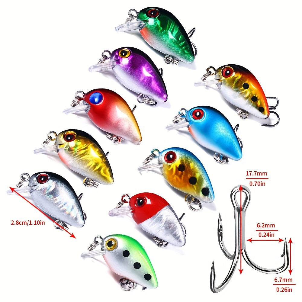 56pcs Fishing Lures Kit Crankbait Tackle
