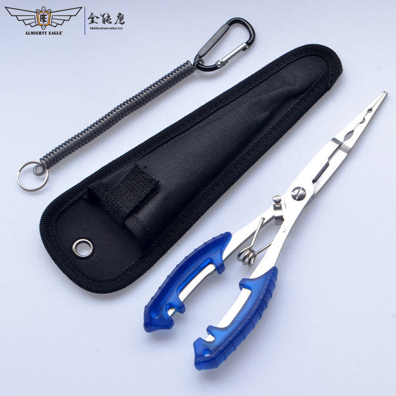 Saltwater Resistant Fishing Pliers with Split Ring Hook Removers, Lanyard & Sheath